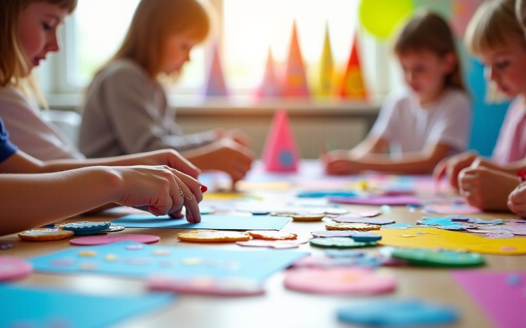 Birthday party craft activities