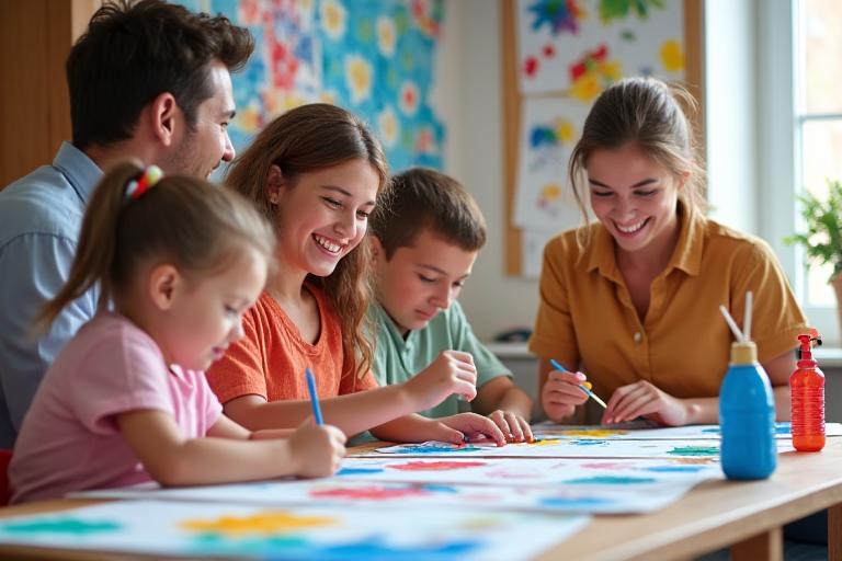Family art workshop