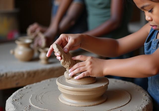 Filipino pottery workshop