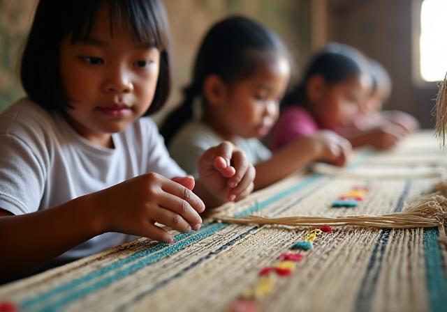 Filipino weaving workshop